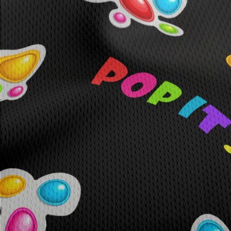 Pop Style Text Athletic Mesh Flat Back
