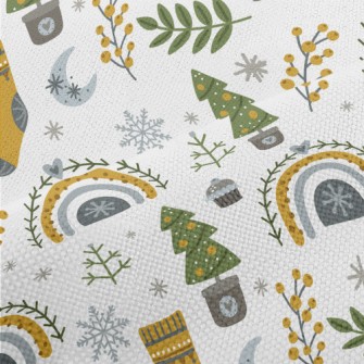 Christmas Tree Potted Socks Performance Linen