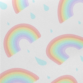 Rainy Day Fluorescent Rainbow Twill