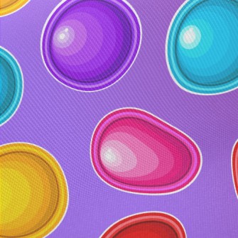 Colorful Polka Dots Twill