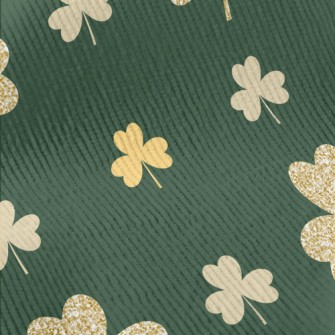 Shiny Gold Clover Standard Corduroy