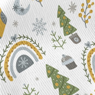 Christmas Tree Potted Socks Standard Corduroy