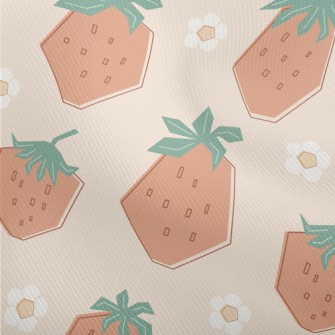 Square Water Chestnut Strawber Dobby