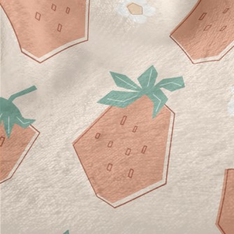 Square Water Chestnut Strawber Minky
