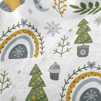 Christmas Tree Potted Socks Minky
