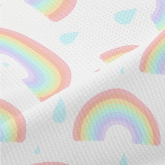 Rainy Day Fluorescent Rainbow Piqué
