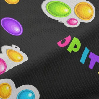 Pop Style Text Piqué