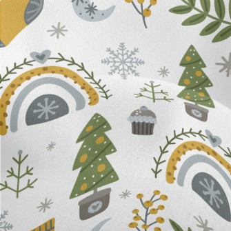 Christmas Tree Potted Socks Lightweight Performance Linen