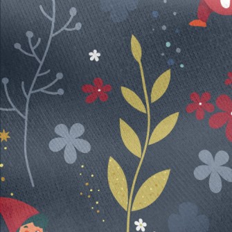 Lively And Funny Elf Jersey Backed Fleece