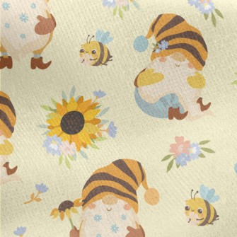 Elves And Sunflowers Jersey Backed Fleece