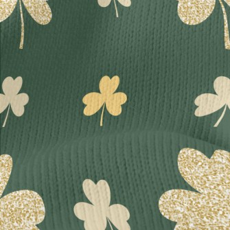 Shiny Gold Clover Stretch Jersey