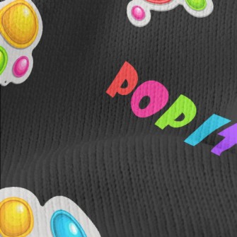 Pop Style Text Stretch Jersey