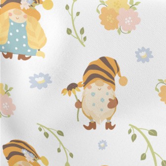 Striped Hat Elf Family Lightweight Cotton Poplin