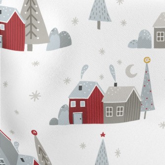 Nordic Small House Lightweight Cotton Poplin