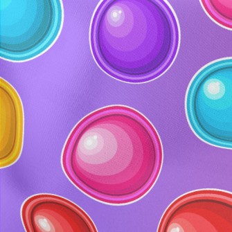 Colorful Polka Dots Lightweight Cotton Poplin