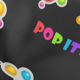 Pop Style Text Lightweight Cotton Poplin