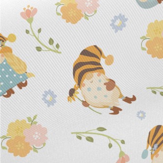 Striped Hat Elf Family Midweight Cotton Poplin