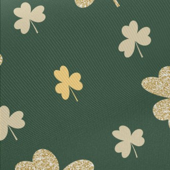 Shiny Gold Clover Midweight Cotton Poplin