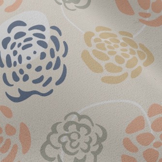 Elegant Blooming Flowers Chiffon