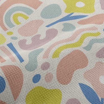 Abstract Color Block Lines Performance Linen