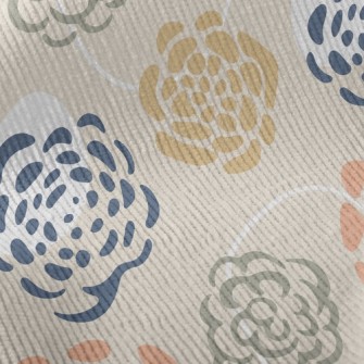 Elegant Blooming Flowers Standard Corduroy