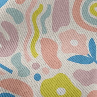 Abstract Color Block Lines Standard Corduroy