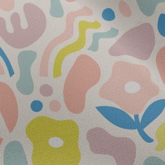 Abstract Color Block Lines Chiffon
