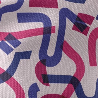 Two-color Curved Lines Waterproof Canvas