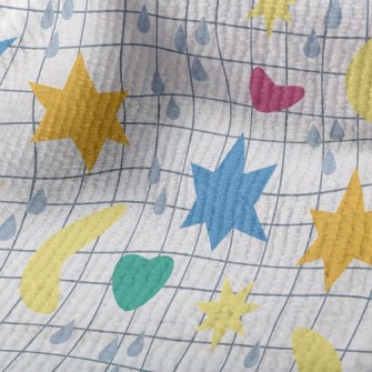 Cute Sun Starry Sky Doodle Terry