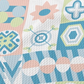 Different Patterns Of Blocks Birdseye Piqué
