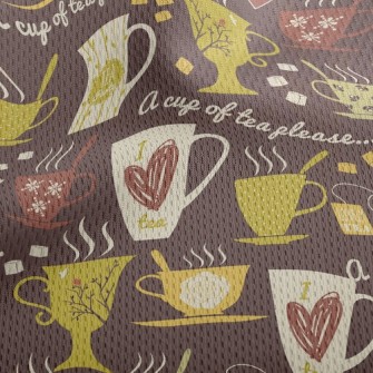 Fragrant And Delicious Coffee Athletic Mesh Flat Back