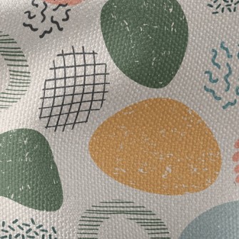 Abstract Large And Small Round Waterproof Canvas