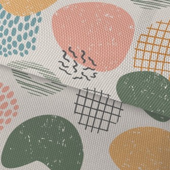 Abstract Large And Small Round Waterproof Oxford