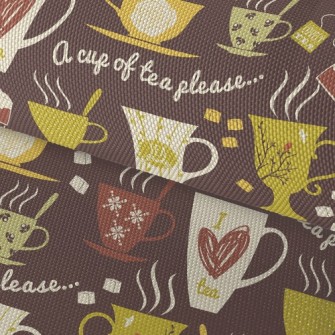 Fragrant And Delicious Coffee Waterproof Oxford