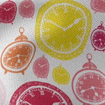 Childlike Twisted Clock Waterproof Canvas