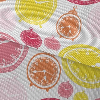 Childlike Twisted Clock Waterproof Oxford