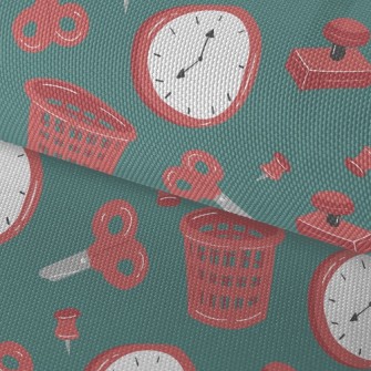 Scissors Basket Book Nails Waterproof Oxford