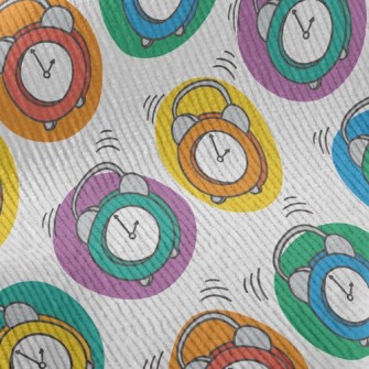 Colorful Little Alarm Clock Standard Corduroy