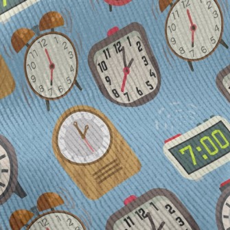 Various Small Alarm Clocks Standard Corduroy