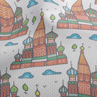 Magical Russian Castle Athletic Mesh Flat Back