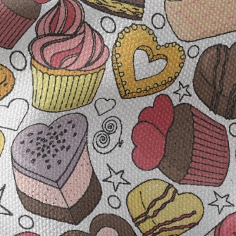 Delicious Shaped Cakes Waterproof Canvas