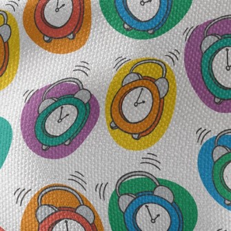 Colorful Little Alarm Clock Waterproof Canvas