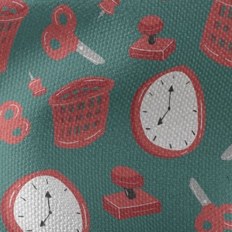 Scissors Basket Book Nails Waterproof Canvas