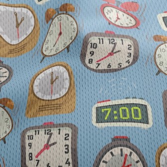 Various Small Alarm Clocks Athletic Mesh Flat Back