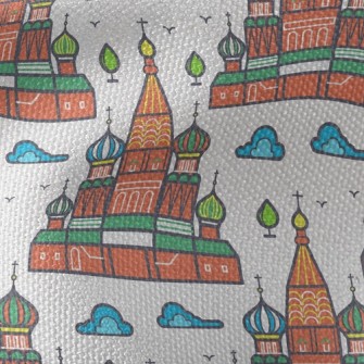 Magical Russian Castle Waterproof Canvas