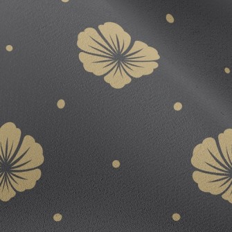 Classic Elegant Yellow Flower Chiffon