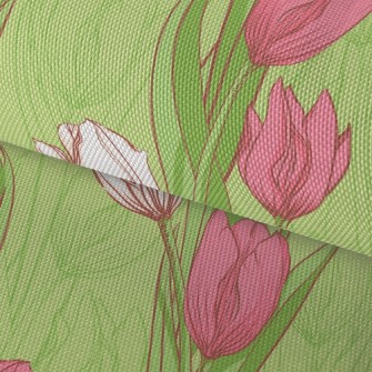 Two Color Elegant Tulips Waterproof Oxford