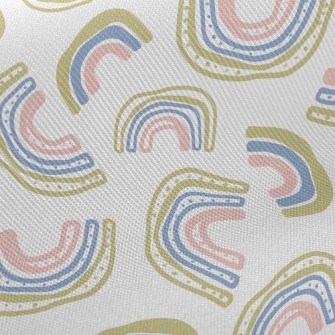 Childlike Multi-color Rainbow Twill