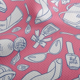 Women Cosmetic Bags Athletic Mesh Flat Back