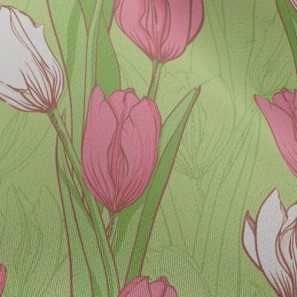 Two Color Elegant Tulips Chiffon